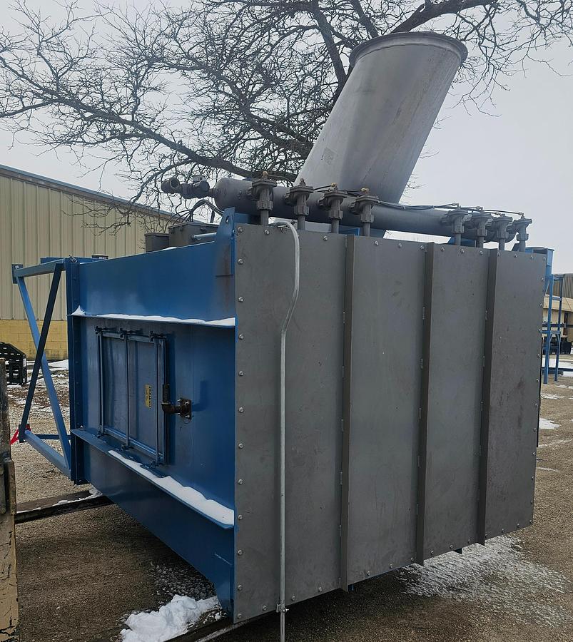 Used 7,500 CFM Scientific Dust Collectors SPJ-64-X4B6 Baghouse Dust Collector w/External Fan & Cyclone