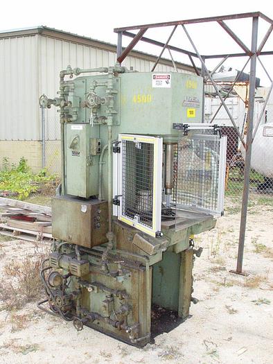 Used 10 Ton Denison C-Frame Hydraulic Multi-Press w/Safety Enclosure #T100LA72S210