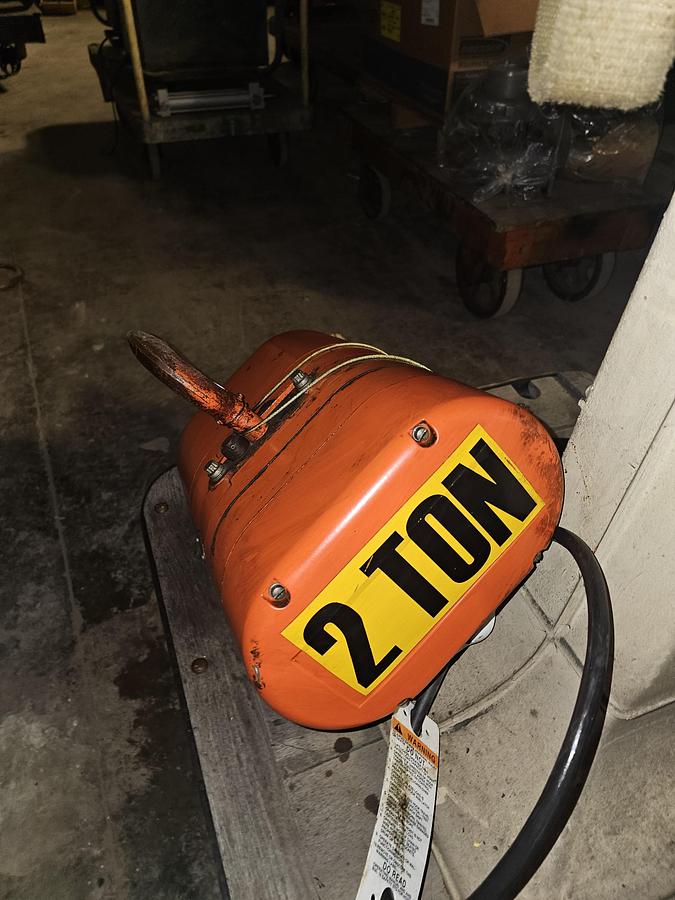 Used CM Lodestar Model RT-2 3 Ton Electric Chain Hoist 10' Lift 5.5/1.6 FPM 460V 3Ph