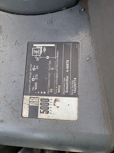 Used Crown RR 5000 Series Electric Reach Truck 4,500 lb Capacity 42” Forks Sideshift