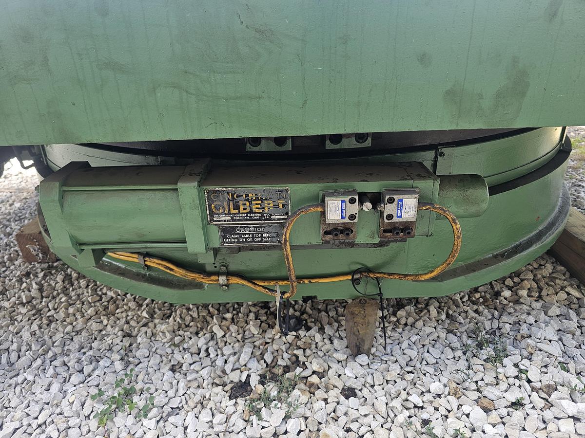 Used 96" x 72" Cincinnati-Gilbert Rotary Air Lift Table - 20,000 lb Capacity