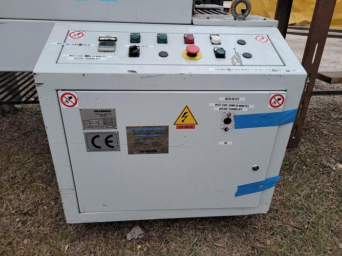 Used Gramegna UG00.40 220/380V Heat Tunnel 22'' x 16'' x 51'' Tunnel Length 165*C