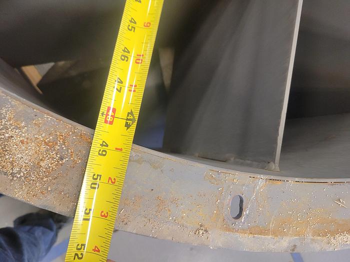 Used Hartzell 48” 20 HP Belt Drive Axial Ventilation Fan 49,000 CFM Flow Rating