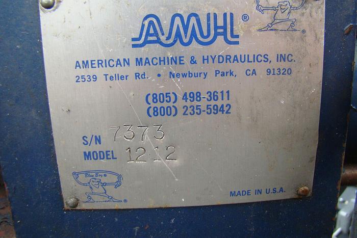 Used American Machine & Hydraulics #1212 Tube End Swaging/Expansion forming Machine