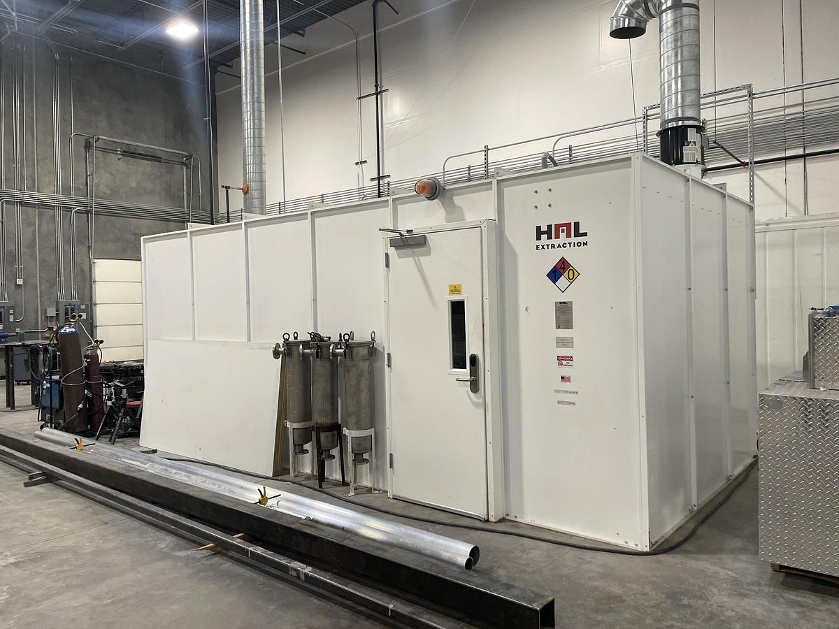 Used HAL 180U Class I Extraction Booth 180 Sq. Ft 500/1500 CFM Air Flow Rate 