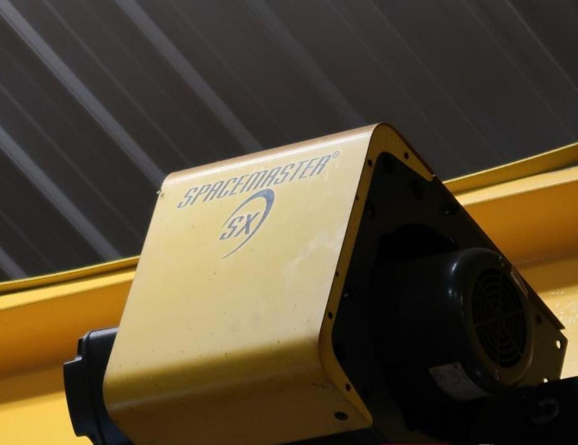 Used 5 Ton Freestanding Overhead Bridge Crane Approx: 60' Span x 60' Runway Spacemaster SX Radio Control Hoist