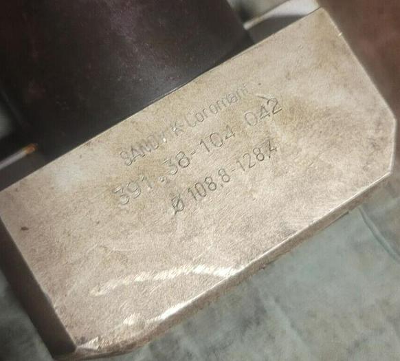 Used Sandvik A390.45-50 63 050M Adapter w/150MM Ext. & Boring Head 391.38-104 042