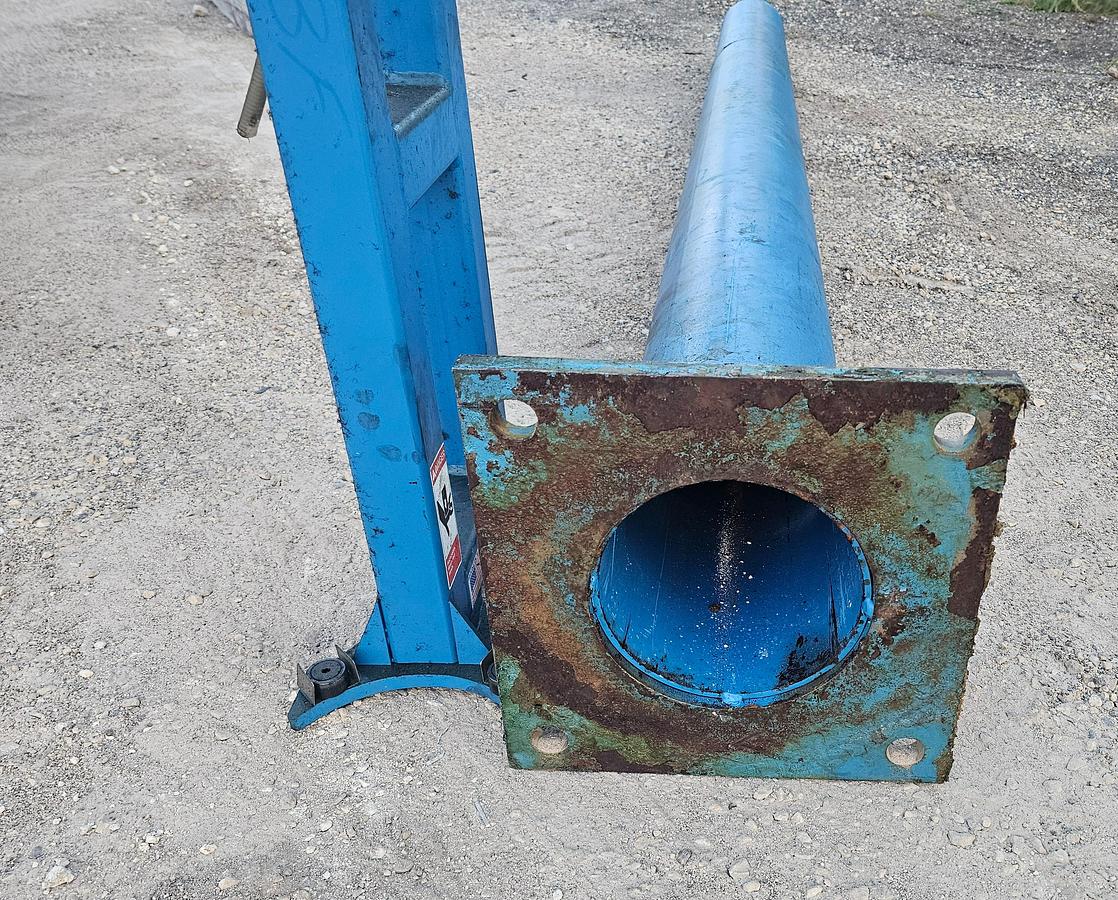 Used Gorbel 250# 1/8 Ton Freestanding Modular Jib Crane 10' Under Beam x 100" Arm & CM Shopstar 300# Hoist