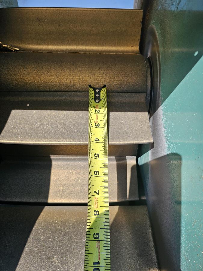 Used 12" Belt Hendricks Engineering Incline Feeder Conveyor 90" Height x 61" H Discharge Hopper 