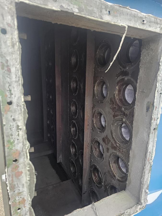 Used 7,500 CFM Scientific Dust Collectors SPJ-64-X4B6 Baghouse Dust Collector w/External Fan & Cyclone