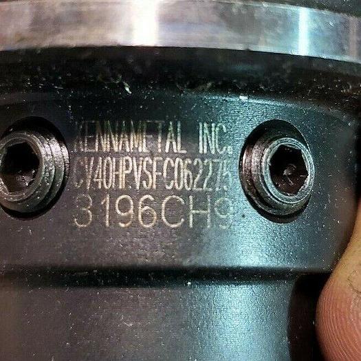 Used Kennametal 40 Taper Shank Tool Holder Part #CV40HPVSFC062275