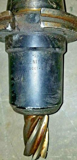 Used Valenite CAT 50 End Mill Toolholder Part #: V50CT-E100, 4-T-7