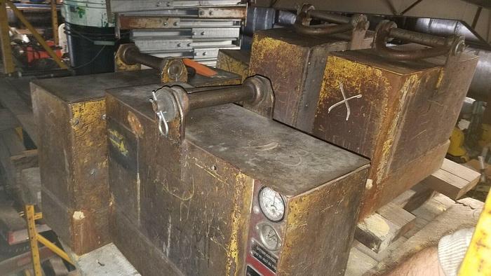 Used Power Grip 5,000# cap. lifting magnet Model#: L8-5G