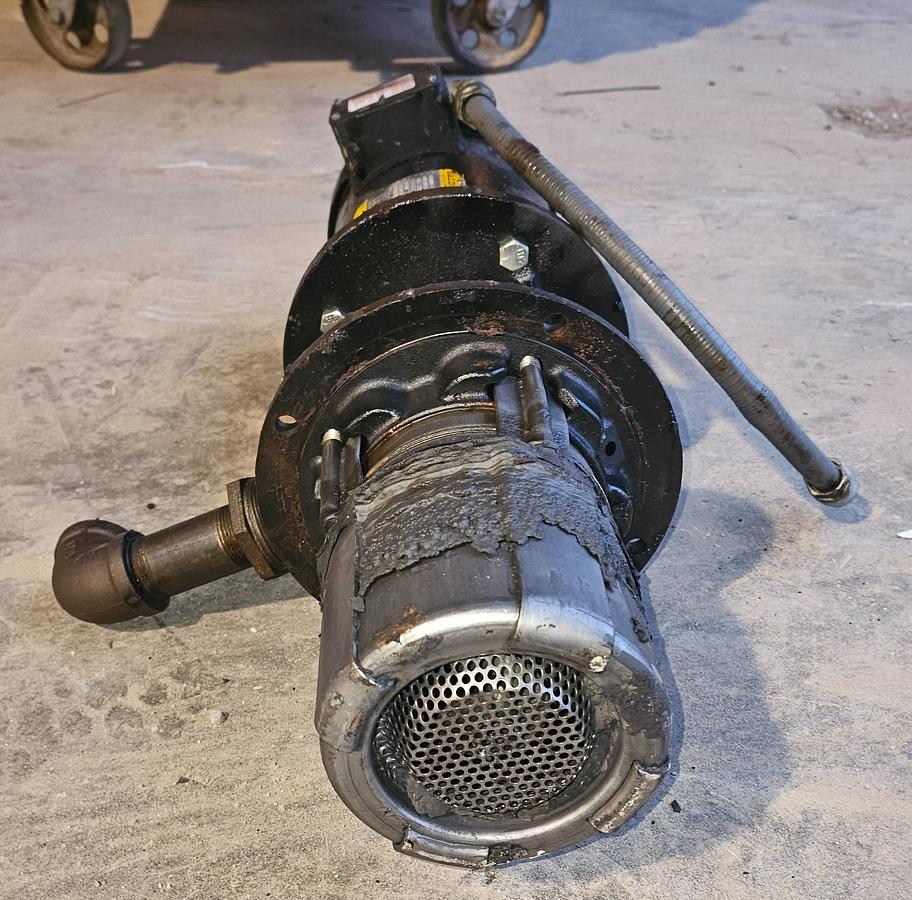 Used Grundfos CRK8-40 U-W-A-AUUV Pump 3 Hp Baldor Motor 53 GPM Flow Rate