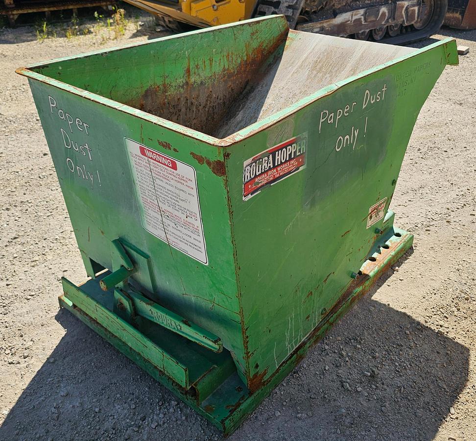 Used Roura Hopper 1T-12-105 Self Dumping 1/3 Cu. Yard Hopper