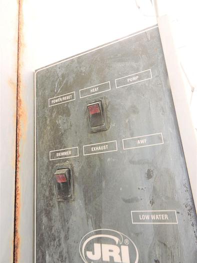 Used JRI Industries FL1500F Electric Heated 40″ Rotary Basket Parts Washer & Gusher Pump