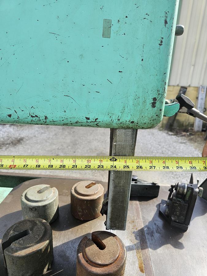 Used 24" Grob NS-24 Industrial Variable Speed Vertical Bandsaw & RW-A Blade Welder