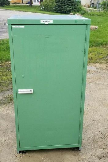 Used 3x: 60" TALL Stanley Vidmar Single Door Storare Cabinets w/Shelves 30" x30" x60"