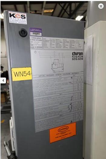 Used 2008 Chiron FZ 12S Magnum Vertical CNC Machining Center 550 mm x 300 mm x 425 mm
