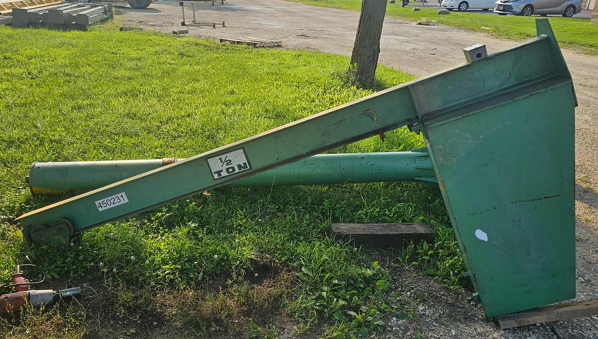 Used Timken Wazee 1/2-Ton Freestanding Jib Crane | 125" H x 110" Arm | w/ Harrington ES005S Hoist