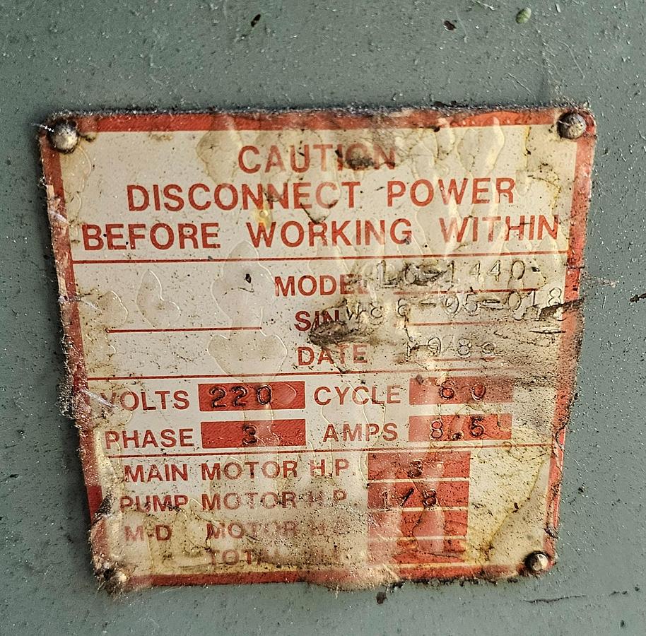 Used 14" x 40" Supermax LG-1440 Geared Head Gap Bed Engine Lathe