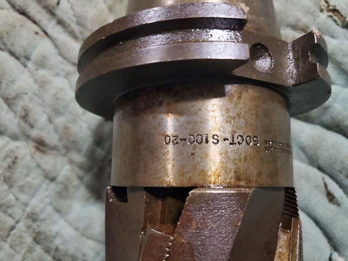 Used Devlieg Microbore 50CT-S100-20 CAT50 Taper Face Mill Tool Holder