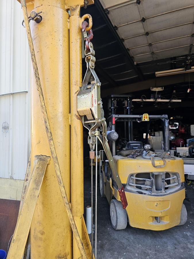 Used 2 Ton Contrx GCT2-8 Adjustable Height Gantry Crane 8' Span & Coffing Hoist 