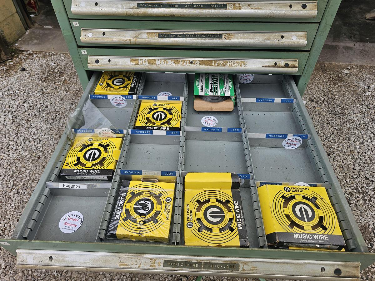 Used 16 Drawer Nu-Era Automator Modular Ball Bearing Tooling Cabinet 28.5" x 28.5" x 60"