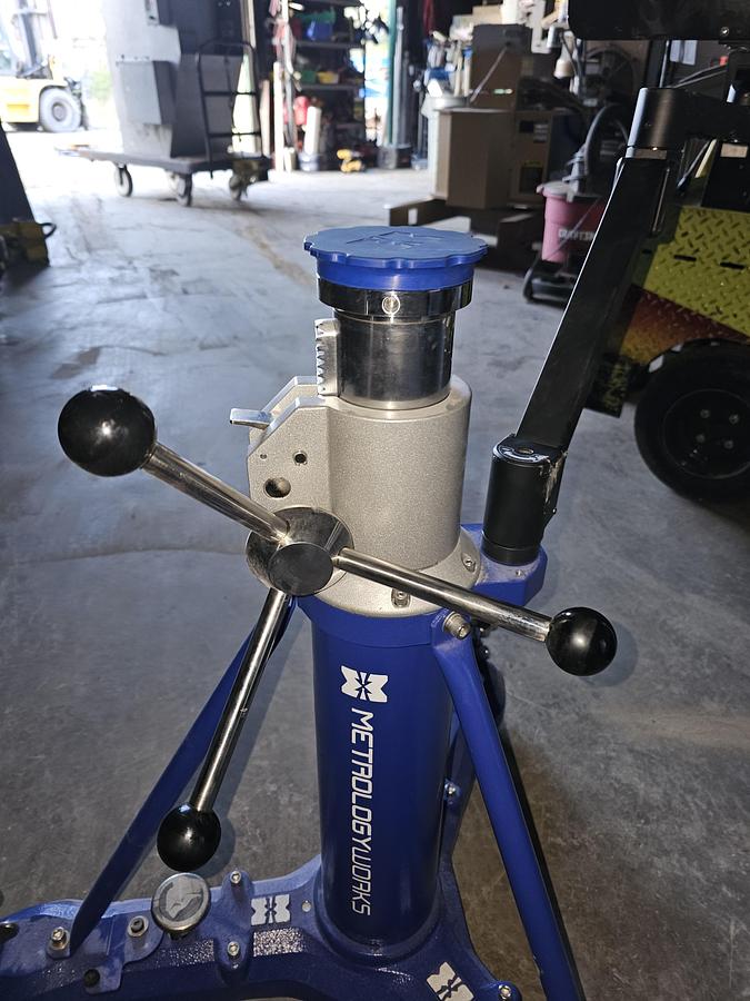 Used Metrology Works Rolling Precision FARO CMM Laser Tracking Stand 