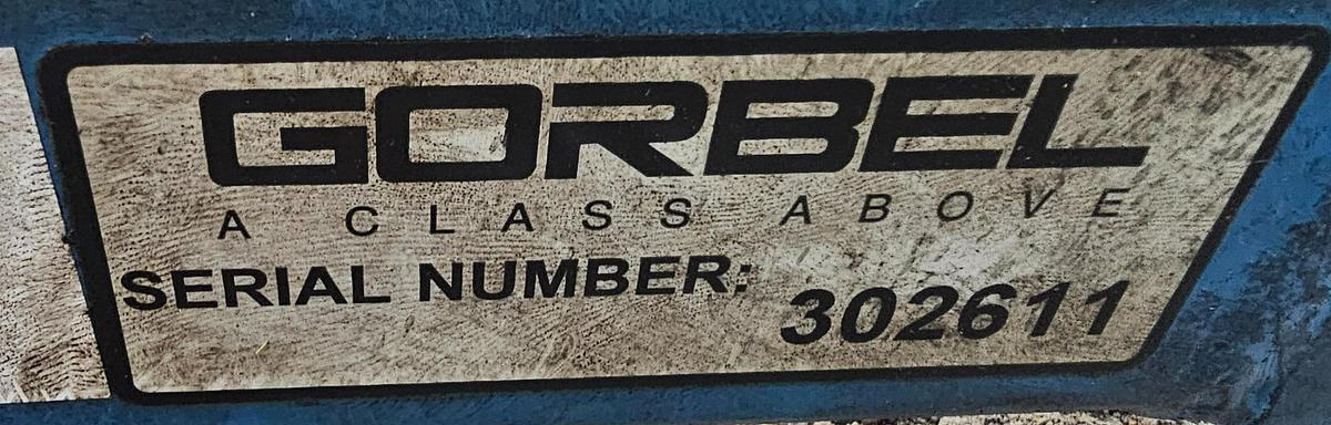 Used Gorbel 250# 1/8 Ton Freestanding Modular Jib Crane 10' Under Beam x 100" Arm & CM Shopstar 300# Hoist