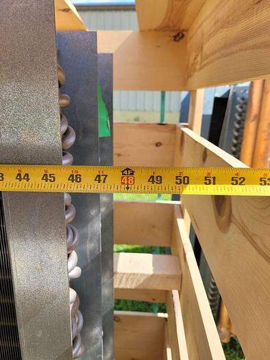 Used Super Radiator Coil Industrial Water Cooling Coil 48.00 x 043.000-03R-0.625/096