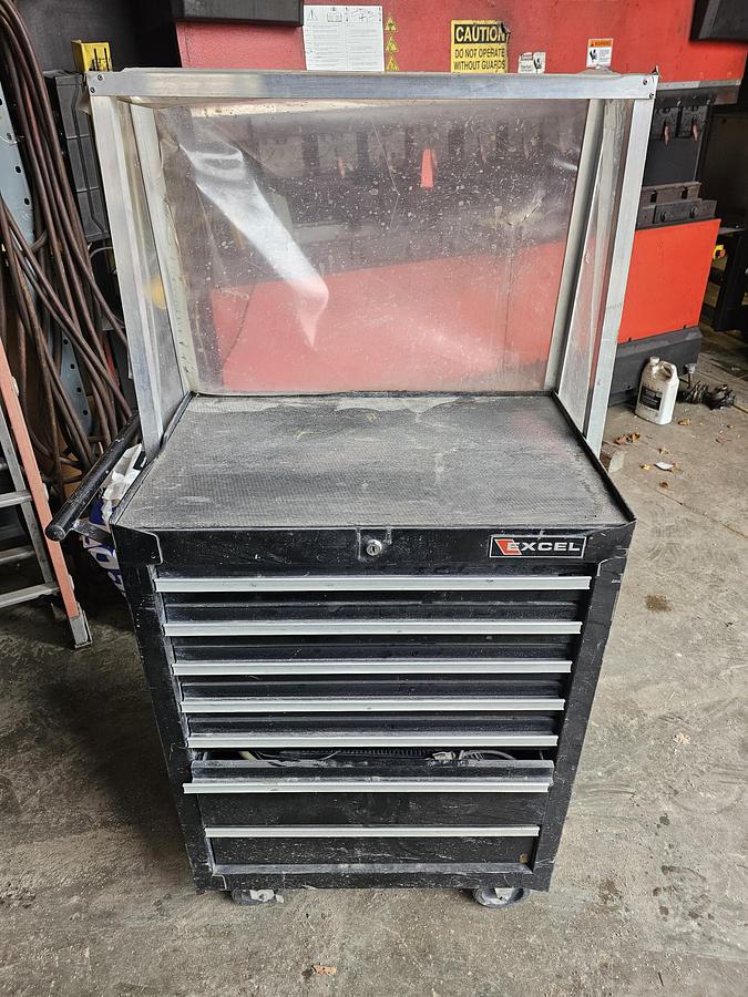 Used 2010 Omax Maxiem 2030 CNC Waterjet Cutting System & Abrasive Blast Hopper