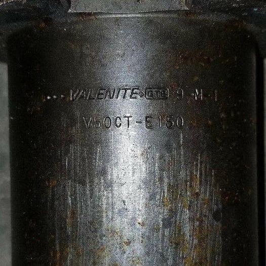 Used Valenite 9-M-1 CAT 50 Tool Holder Part #: V50CT-E150 w/RBN-300 Boring Head