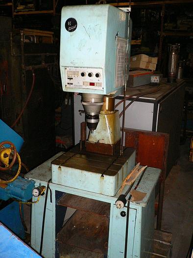 Used Taumel BK-1500/NM Orbital Spin Riveter; Bench Top Model Mounted on Floor Stand