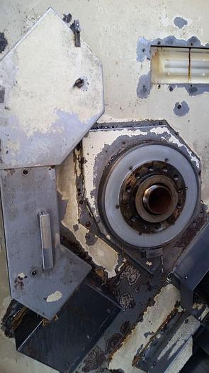 Used 2001 Okuma IMPACT LU15 Big Bore Twin Turret CNC Turning Center OSP U110L Control & Chuck