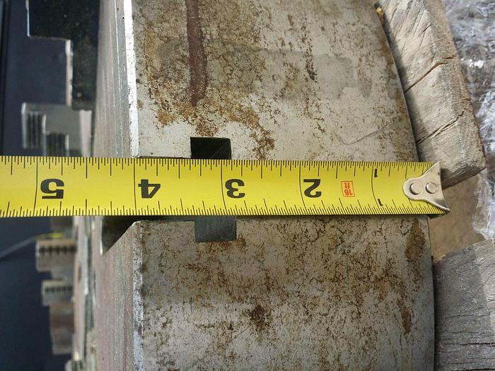 Used 21” 4 Jaw Lathe Chuck SCA, 4” Thick