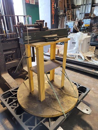 Used Lakeland Products 624 Manual Ratcheting Tube Bender on Stand 3/8”-1 1/2”