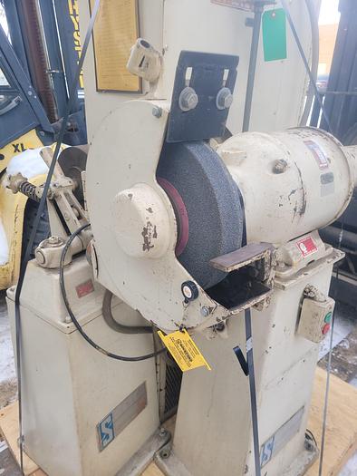 Used 3 Hp Setco 12” Pedestal Grinder & Belt Sander Combo w/Air-Rester Collector