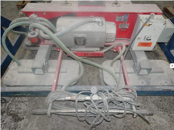 Used Certex/Aero-Lift 4000/4L Cup Vacuum Sheet Lifter w/4 Ton Capacity & 10 Ton Bar