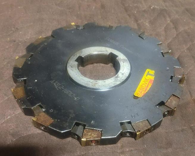 Used 6'' Sandvik Coromant Carbide Slot Mill Cutter 12 Carbide Tip A3312-16012-0