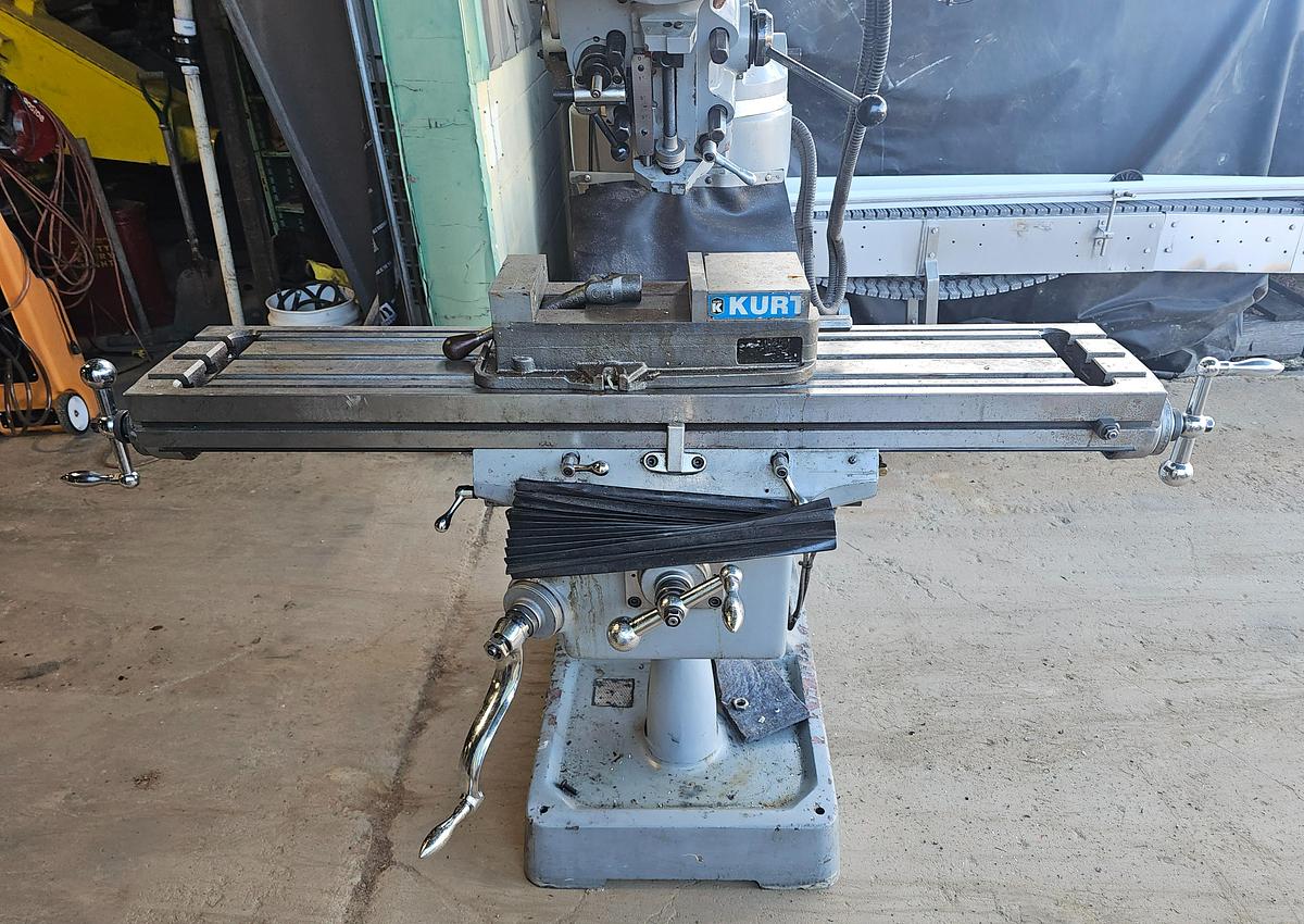 Used 2012 3 Hp ACER E-Mill EVS-3VSII Knee Mill , 9" x 49" Table Acurite DRO