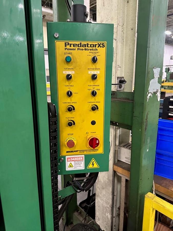 Used Highlight Industries Predator XS Semi-Automatic Stretch Wrapper