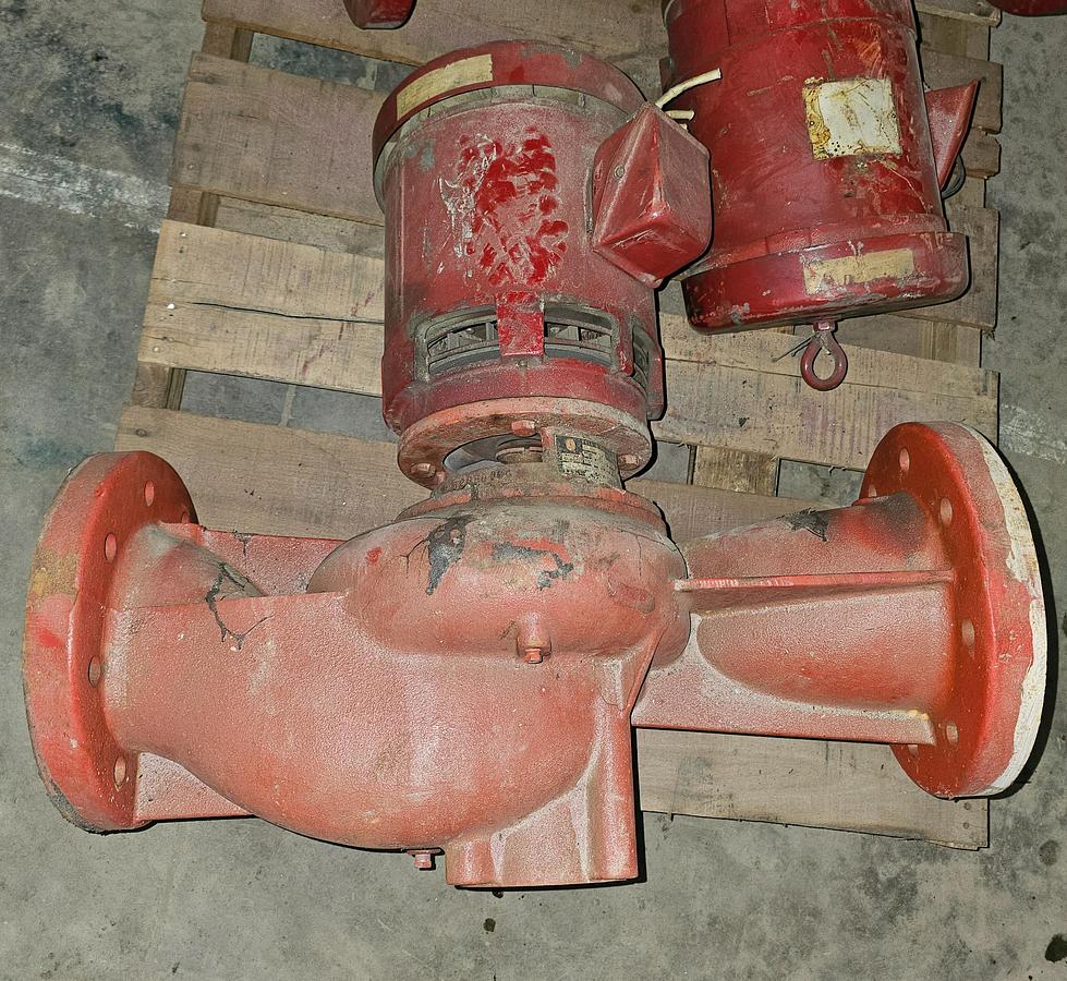 Used Bell & Gossett E-80 7.5 HP 6x7-7 Inline Closed Coupled Circulation Pump
