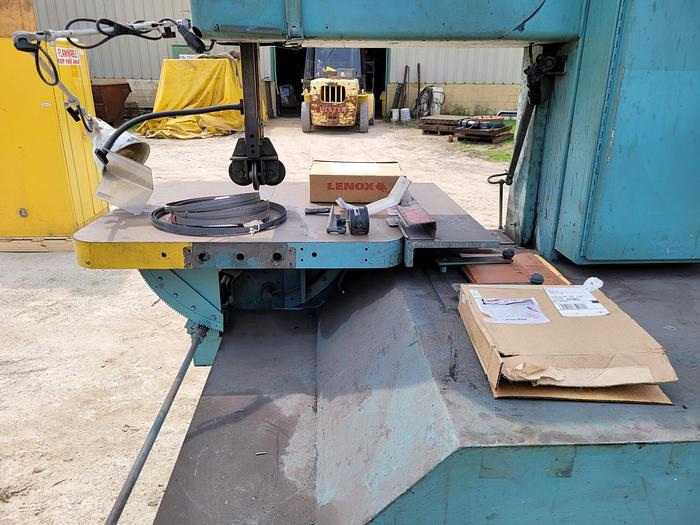 Used Grob 6v-36 Industrial 36” Vertical Bandsaw w/RW-A Blade Welder & Extra Blades