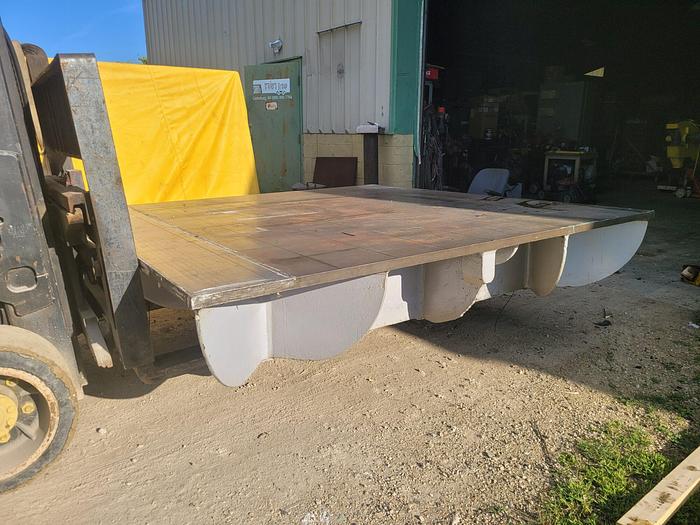 Used Large 102” x 100” Steel Fabrication Layout/Inspection Table 1.5” Thick Plate