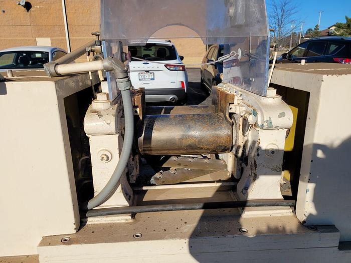 Used Stewart Bolling 2 Roll Rubber Mill w/Steam heated chrome rolls 6″ dia x 13″ long