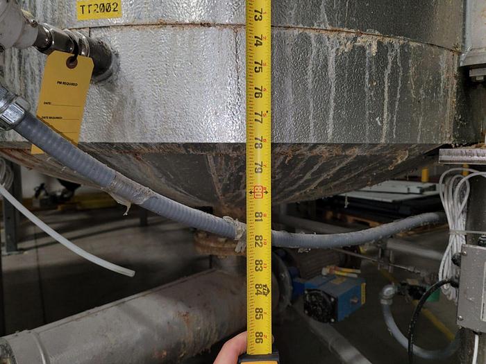 Used SST SacMaster 2 Ton Bulk Bag Discharging System w/Mixing & Storage Tank