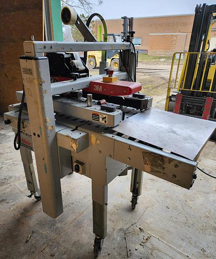 Used 3M-Matic 800-A Belt Driven Case Sealer Machine Accu-Glide 3 Taping Head