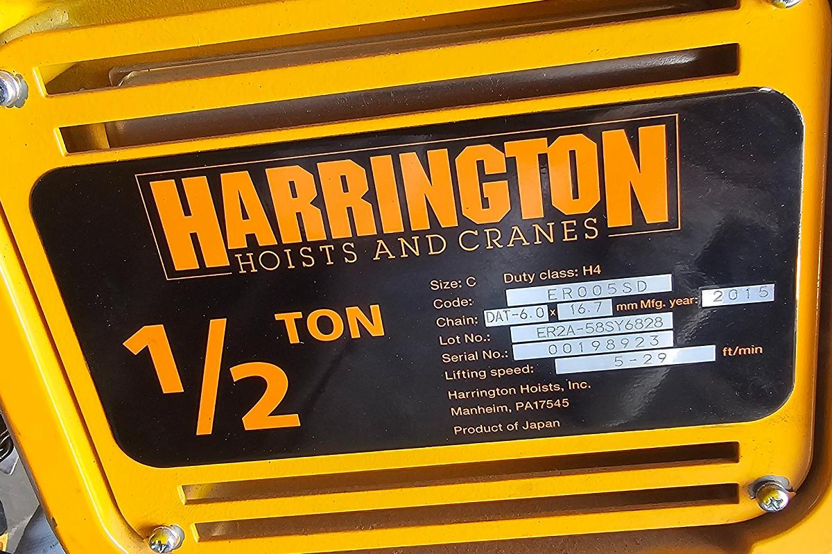 Used 1/2 Ton Gorbel Production Line Workstation Crane w/5x 1000 lb Bridges & 120' Runway & Harrington Hoists