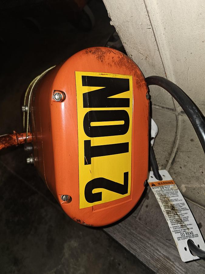 Used CM Lodestar Model RT-2 3 Ton Electric Chain Hoist 10' Lift 5.5/1.6 FPM 460V 3Ph